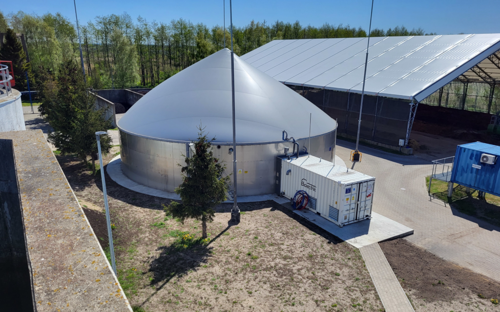 Biogazownia Biolectric na osady ściekowe