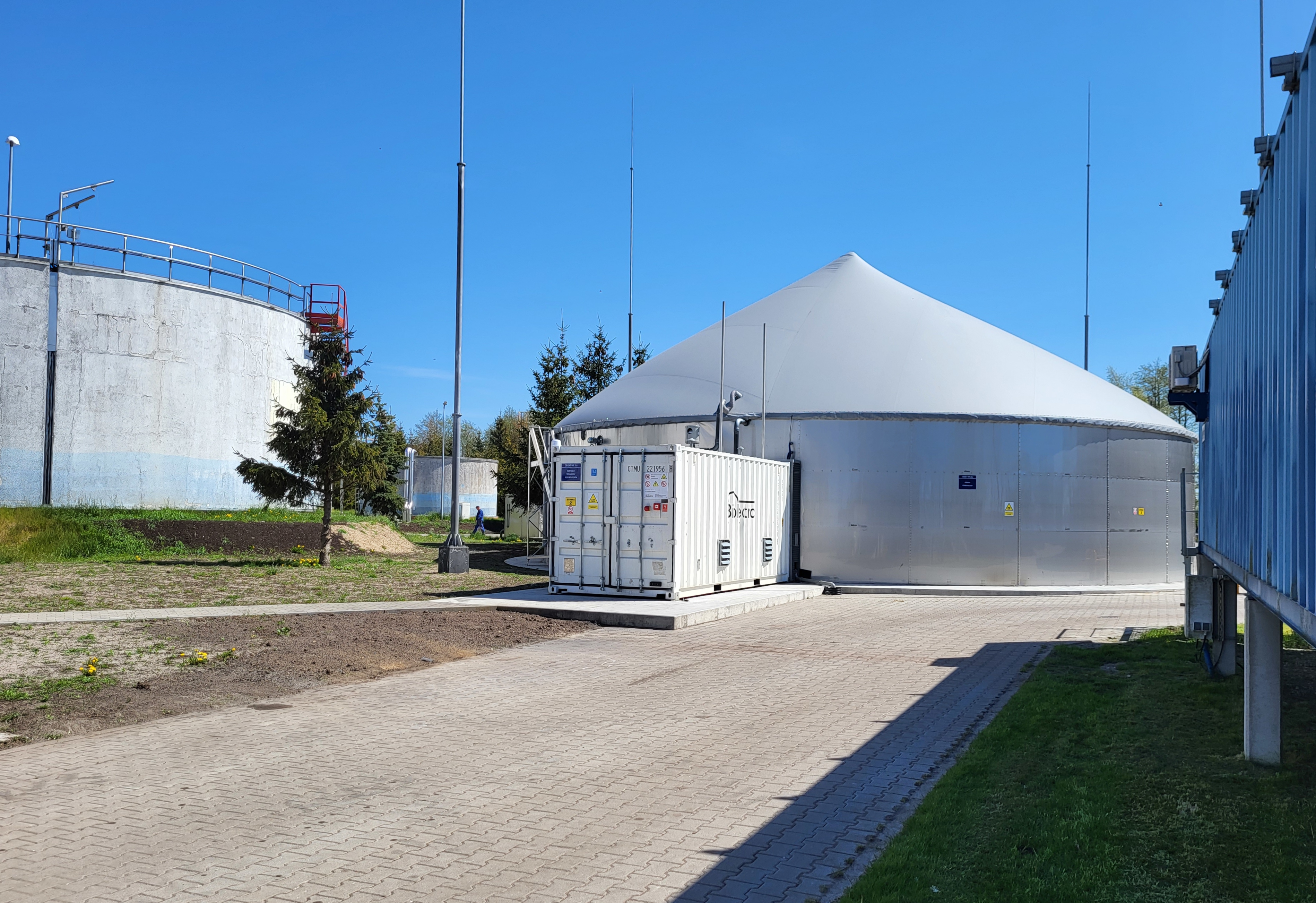 Mikrobiogazownia na oczyszczalni ścieków w Łebie