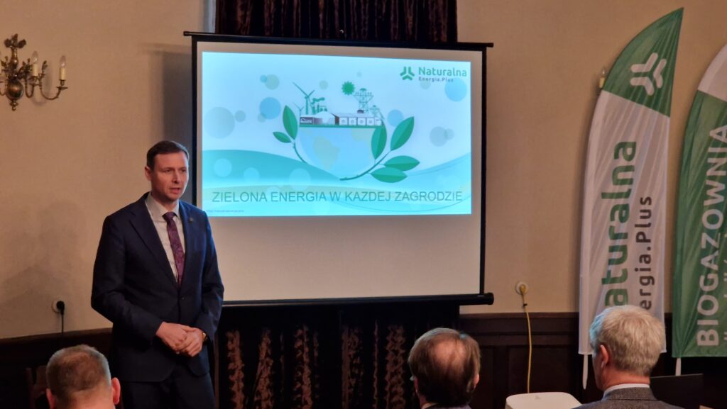 Otwarcie biogazowni w Dłoni - pan Krzysztof Adamowicz
